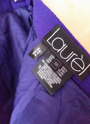 Laurel винтажная шерстяная юбка фиолетовая 383 фото
