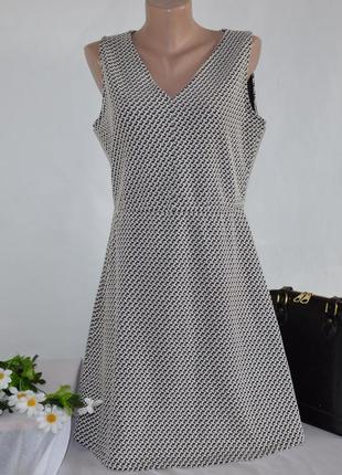 Коттоновое текстурированное миди платье с v-образным вырезом без рукавов mango марокко4 фото