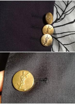 Шерстяной винтажный пиджак yves saint laurent7 фото
