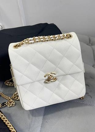 Сумка стьобана на ланцюжку chanel 19