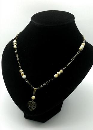 Колье з натурального каменю