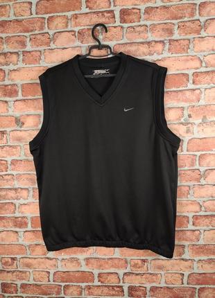 Плотна майка безрукавка жилетка nike golf dri fit