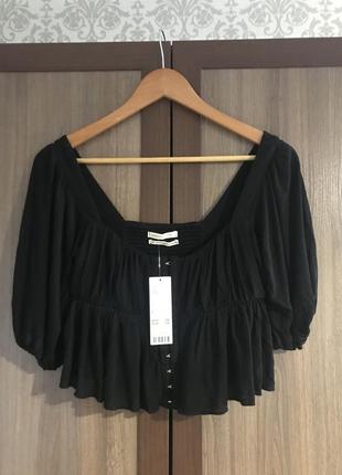 Крута чорна блуза-топ від американського бренду urban outfitters 🔥😍2 фото