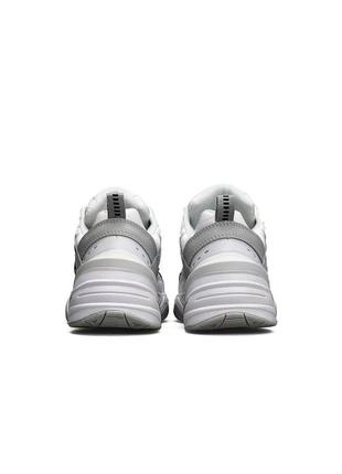 Жіночі кросівки nike m2k tekno white gray black8 фото