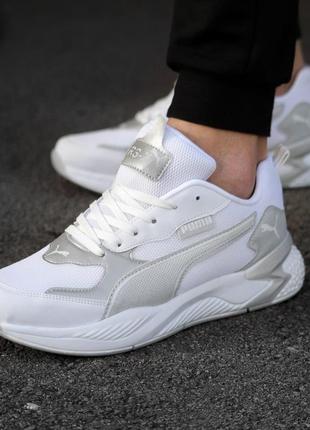 Кросівки puma white1 фото