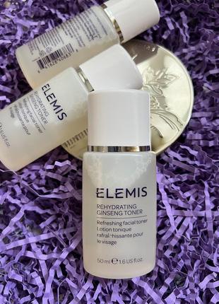 Увлажняющий тонер для сухой кожи elemis rehydrating ginseng toner , 50 мл. тоник, мист6 фото