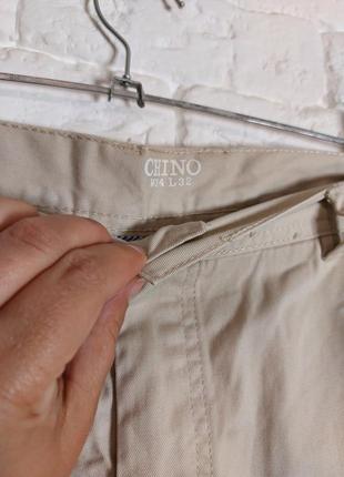 Фирменные хлопковые брюки штаны чиносы 34р3 фото
