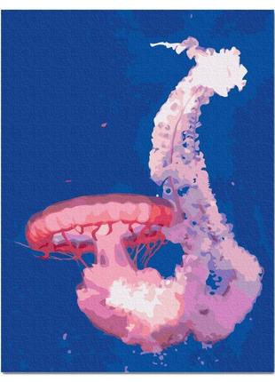 Картина по номерам на холсте с подрамником "медуза в польоті", набор акриловая живопись цифрами