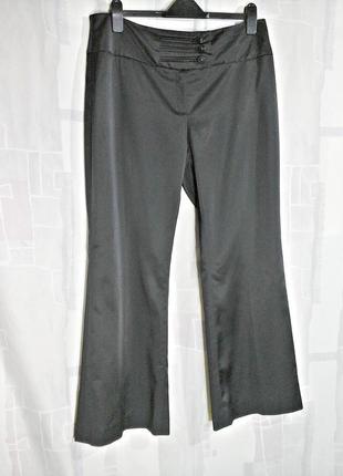 Шикарные атласные брюки с широким поясом6 фото