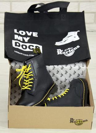 Dr martens ботинки с мехом и сменными шнурками /осень/зима/весна😍