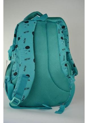 Качественный школьный бирюзовый - мятный рюкзак для ребёнка в школу с плотной спинкой2 фото