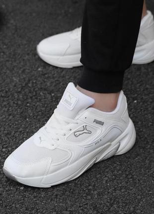 Кросівки puma white1 фото