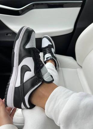 Кроссовки nike sb dunk white black3 фото