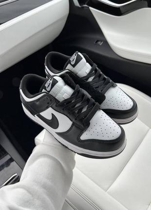 Кроссовки nike sb dunk white black4 фото