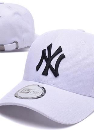 Бейсболка ny new era котон цвет белый