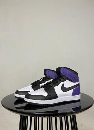 Кроссовки nike air jordan 1 high purple5 фото