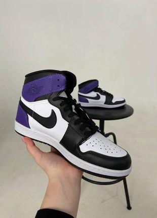 Кроссовки nike air jordan 1 high purple