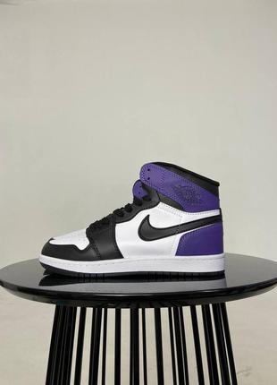 Кроссовки nike air jordan 1 high purple4 фото