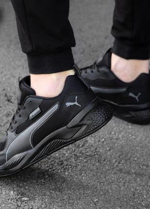 Кросівки puma black5 фото