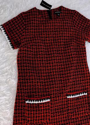 Стильное твидовое платье dorothy perkins с кармашками2 фото