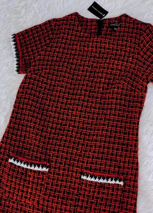 Стильное твидовое платье dorothy perkins с кармашками8 фото