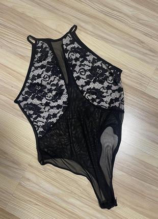 Боди эротическое сеткой полупрозрачное белье нижнее