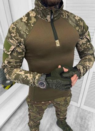 Мужская тактическая рубашка армейская тактическая рубашка военная летняя боевая рубашка убакс зсу5 фото