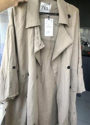 Новый тренч 100% лён