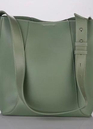 Сумка david jones 6743-1 light green3 фото