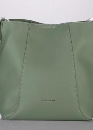 Сумка david jones 6743-1 light green2 фото