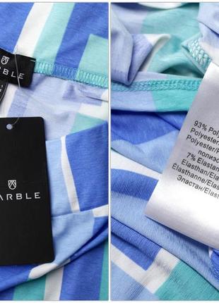 Новая брендовая юбка миди на резинке "marble" с принтом. размер m.5 фото
