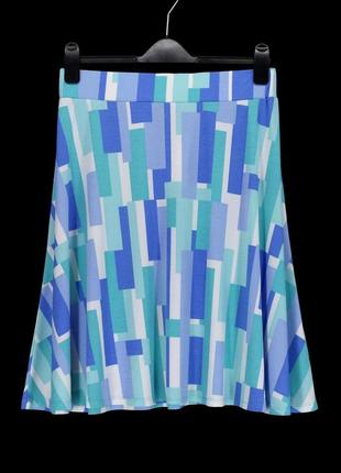 Новая брендовая юбка миди на резинке "marble" с принтом. размер m.2 фото
