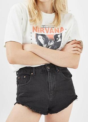 Круті джинсові шорти з високою посадкою, завищеною талією topshop moto 🔥