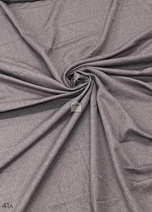 Двусторонний лен для штор california v 41 однотонная шторная ткань, серо-коричневый цвет