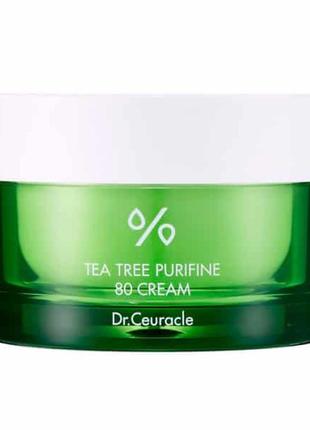 Крем з екстрактом чайного дерева dr. ceuracle tea tree purifine 80 cream 50 мл