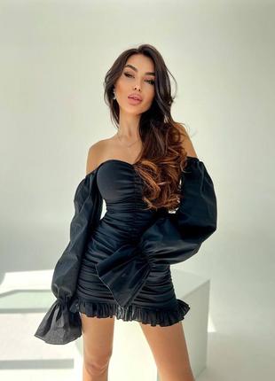 Платье платье с длинным рукавом коттон6 фото