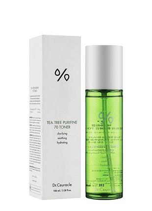 Тонер з екстрактом чайного дерева dr.ceuracle tea tree purifine 70 toner 100 мл