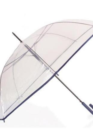 Зонт прозорий зонт трость lantana, 8спиц, купол 114.1 фото