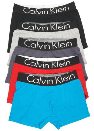 Набор трусов мужских 5шт calvin klein. нижнее белье набор кельвин кляйн. набор трусов для мужчин5 фото