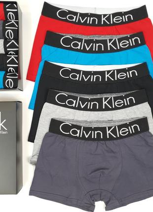 Набор трусов и носков мужских 5шт+9пар calvin klein. нижнее белье мужское и носки  кельвин кляйн9 фото