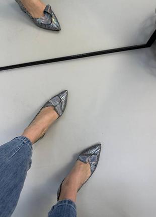 Эксклюзивные туфли лодочки из итальянской кожи и замши женские на каблуке с бантиком7 фото