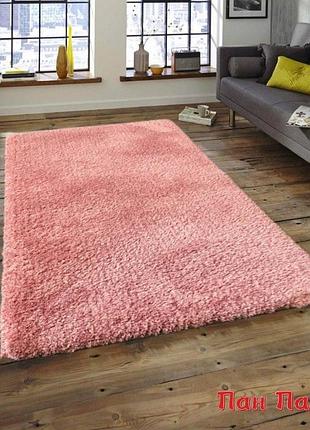 2,0х4,0 м. ковер shaggy, микрофибра розовый цвет. овал и прямоугольный.