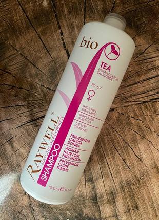Жіночий шампунь проти випадіння волосся raywell bio tea shampoo