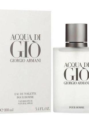 Giorgio armani acqua di gio pour homme чоловіча туалетна вода 100 мл.1 фото