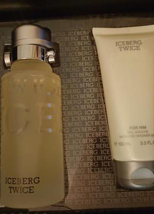 Iceberg twice pour homme набор: туалетная вода 125 мл + гель для душа 100 мл.2 фото