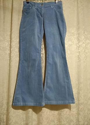 Alive sportswear. голубые вельветовые брюки.