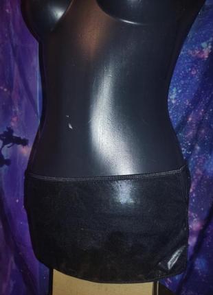 Супер мікро спвдниця під шкіру з відкритими боками стріп гоу-гоу pj  хостес