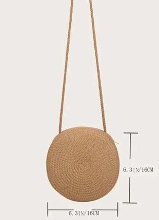 Сумка сумочка плетена літня весняна молочна пісочна стильна модна нова8 фото