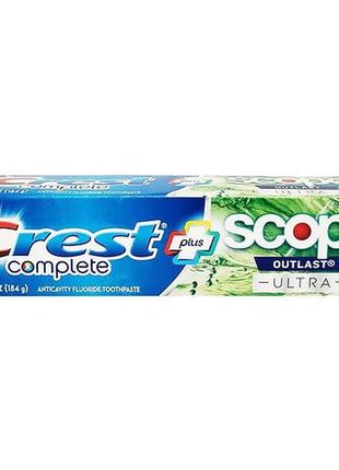Відбілююча зубна паста crest complete plus scope outlast ultra