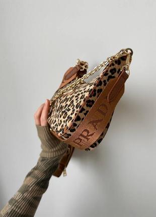 Сумка prada leather leo 6